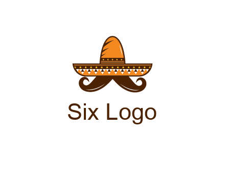 Mexican hat with big moustache