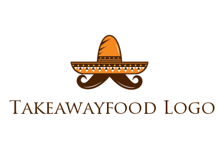 Mexican hat with big moustache