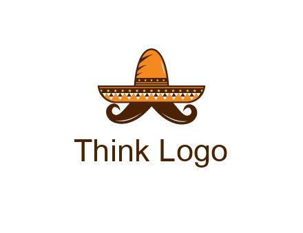 Mexican hat with big moustache