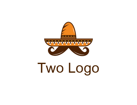 Mexican hat with big moustache