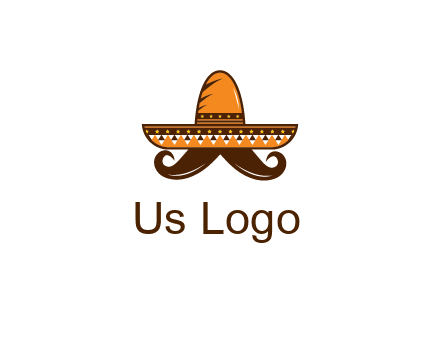 Mexican hat with big moustache