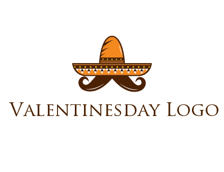 Mexican hat with big moustache