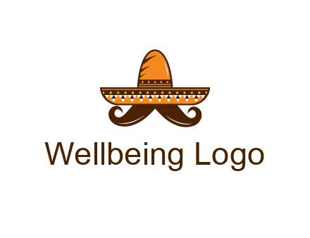Mexican hat with big moustache