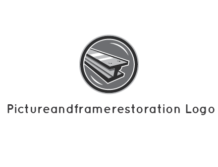 iron frame in circle