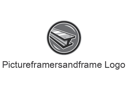 iron frame in circle