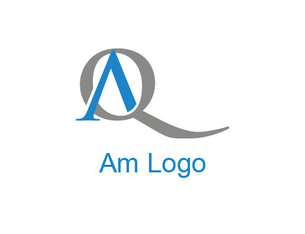 letter A joined with letter Q