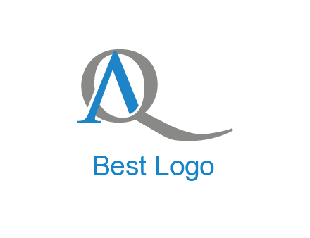 letter A joined with letter Q