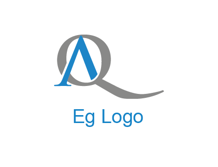 letter A joined with letter Q