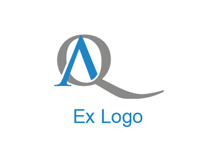 letter A joined with letter Q