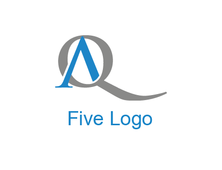 letter A joined with letter Q