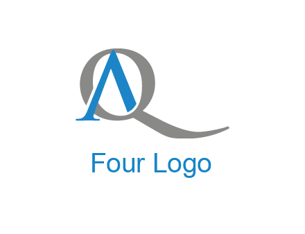 letter A joined with letter Q