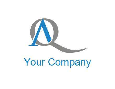 letter A joined with letter Q
