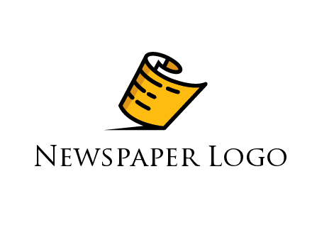 rolled newspaper