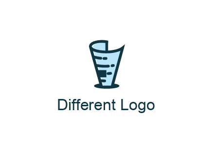 fold up document in hole