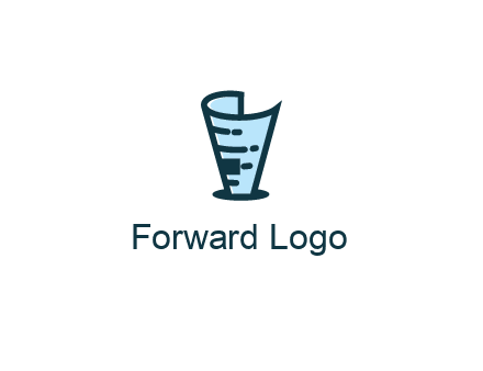 fold up document in hole