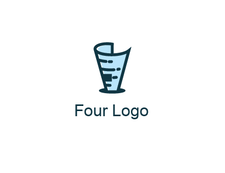 fold up document in hole