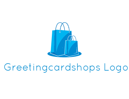 digital shopping bags together