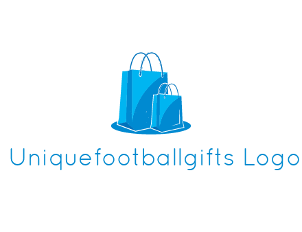 digital shopping bags together