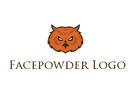 angry looking owl face
