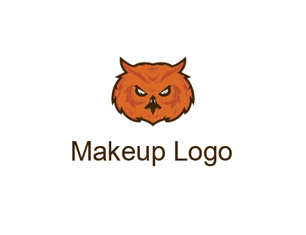 angry looking owl face
