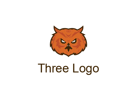 angry looking owl face