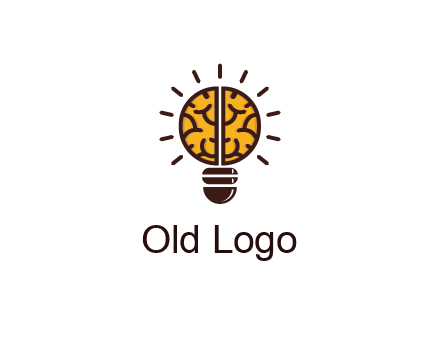 light bulb with brain pattern