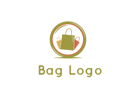 shopping bags in circle
