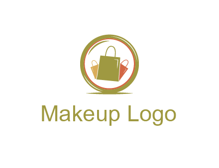 shopping bags in circle