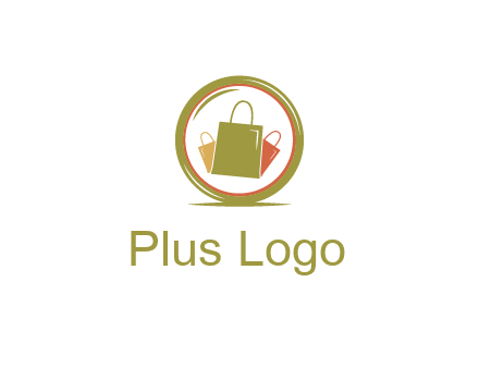 shopping bags in circle