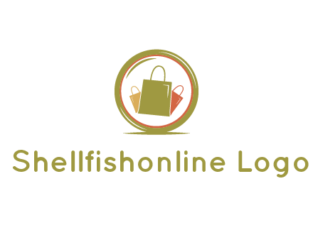 shopping bags in circle