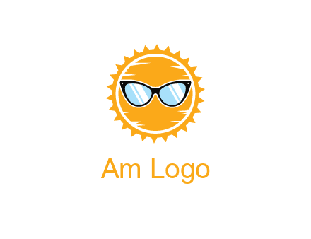 sun wearing sunglasses