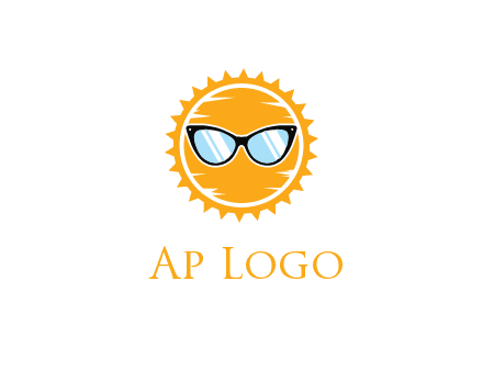 sun wearing sunglasses