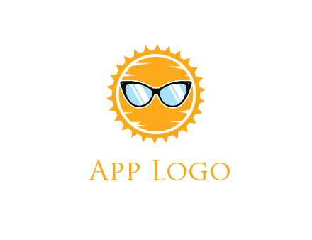sun wearing sunglasses