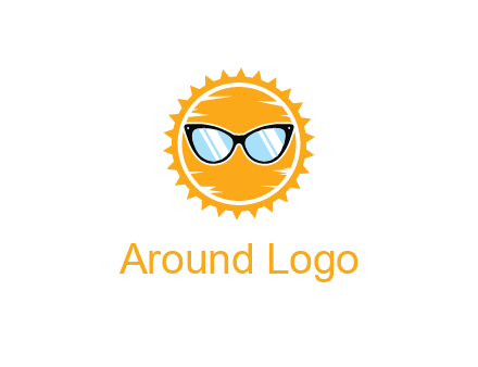sun wearing sunglasses