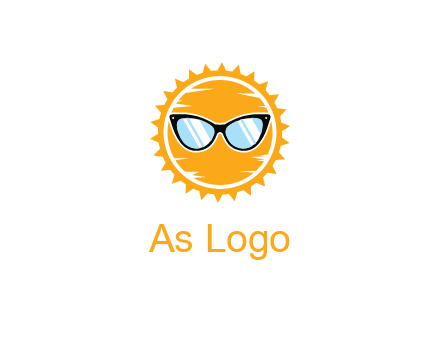 sun wearing sunglasses