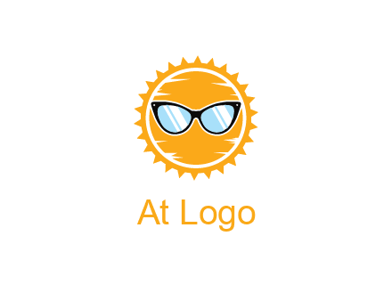 sun wearing sunglasses