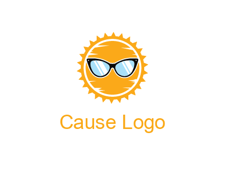 sun wearing sunglasses