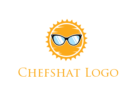 sun wearing sunglasses