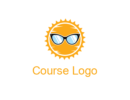 sun wearing sunglasses