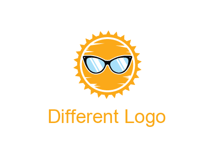 sun wearing sunglasses
