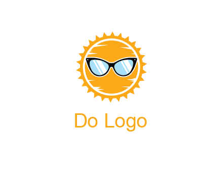 sun wearing sunglasses