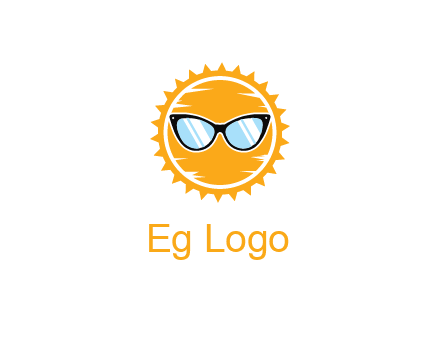 sun wearing sunglasses
