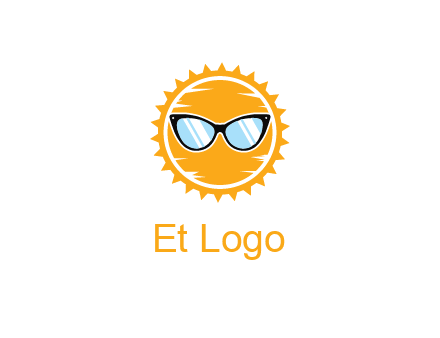 sun wearing sunglasses