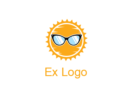 sun wearing sunglasses