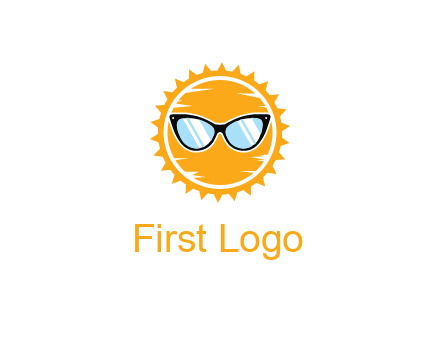 sun wearing sunglasses