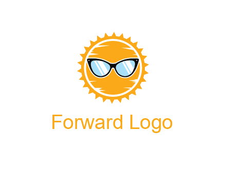sun wearing sunglasses