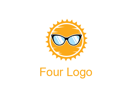 sun wearing sunglasses
