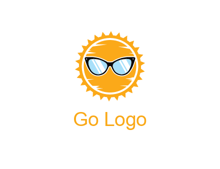sun wearing sunglasses