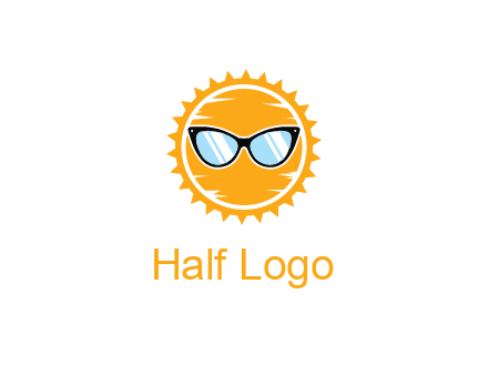 sun wearing sunglasses