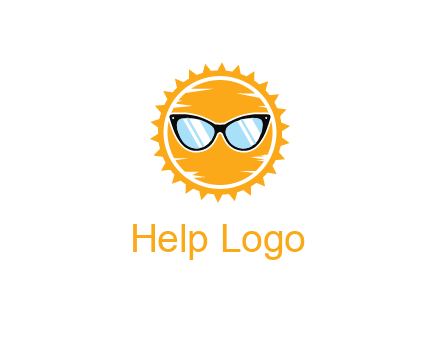 sun wearing sunglasses